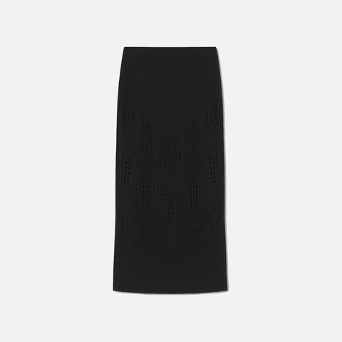 Maud Mid-Length Skirt Black