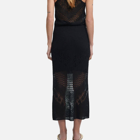Maud Mid-Length Skirt Black