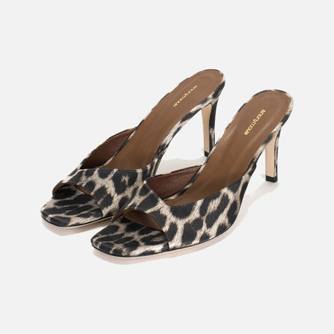 Mazy 75 Heels Snow Leopard