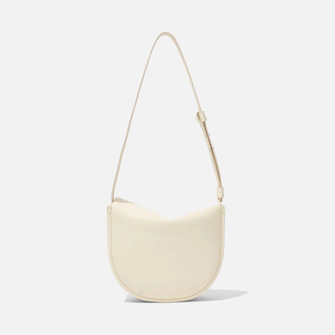 Medium Baxter Leather Bag Ivory