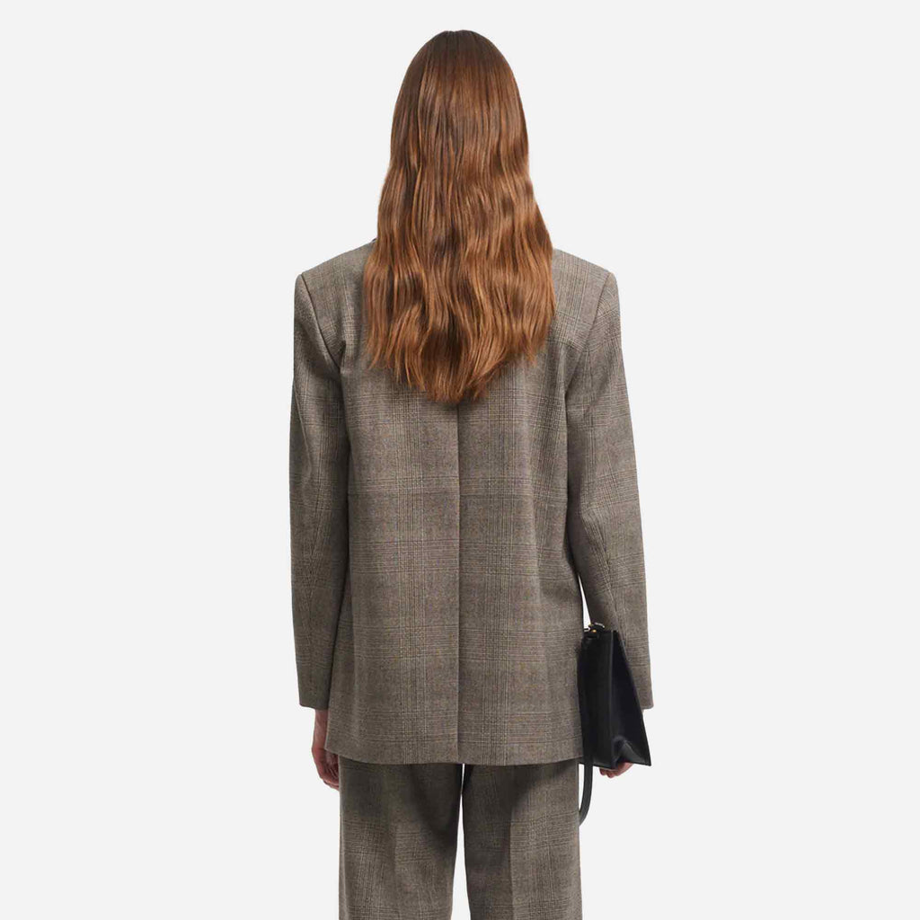 Mercedes Blazer Checkered Grey