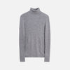 Merino Rib Turtle Neck Grey Melange