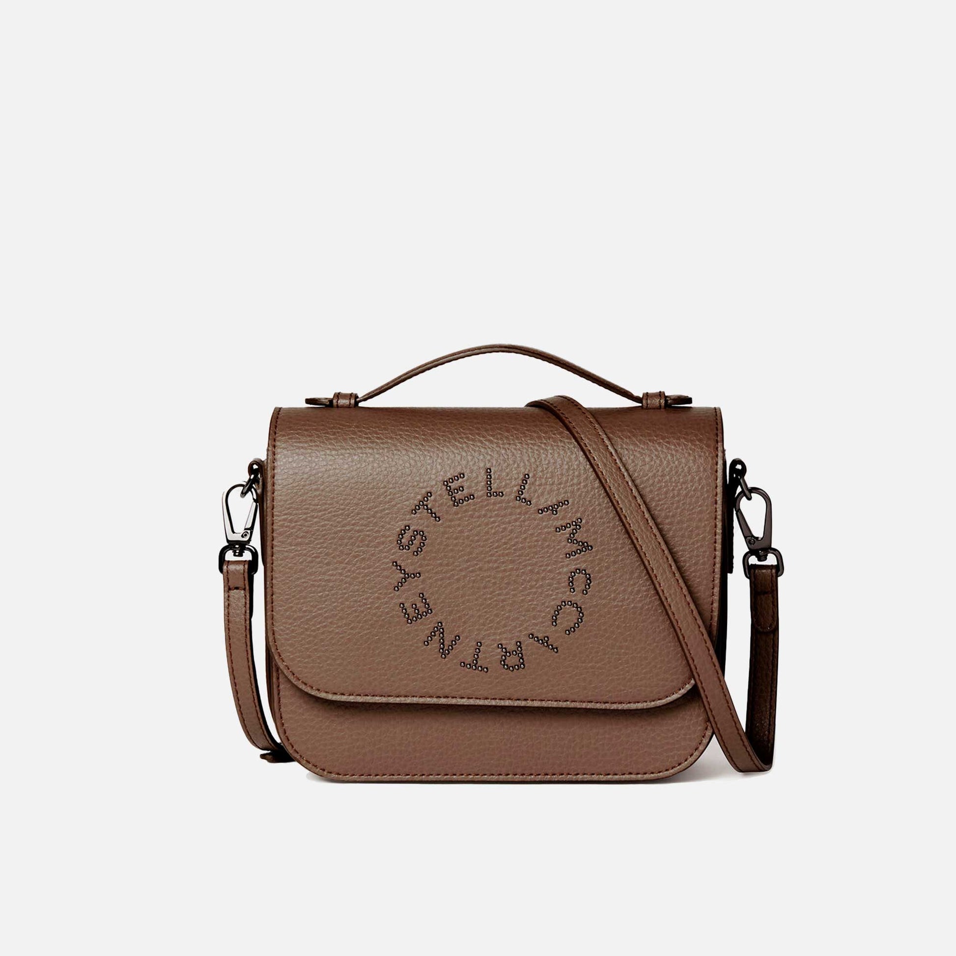 Logo Messenger Crossbody Bag Ash
