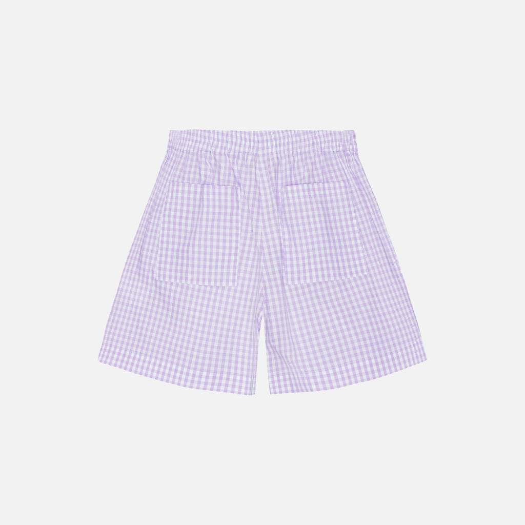 Milo Check Shorts Lavender