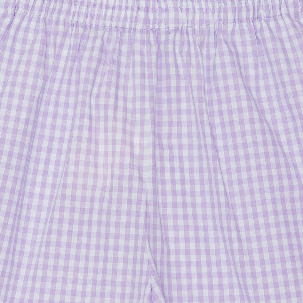 Milo Check Shorts Lavender