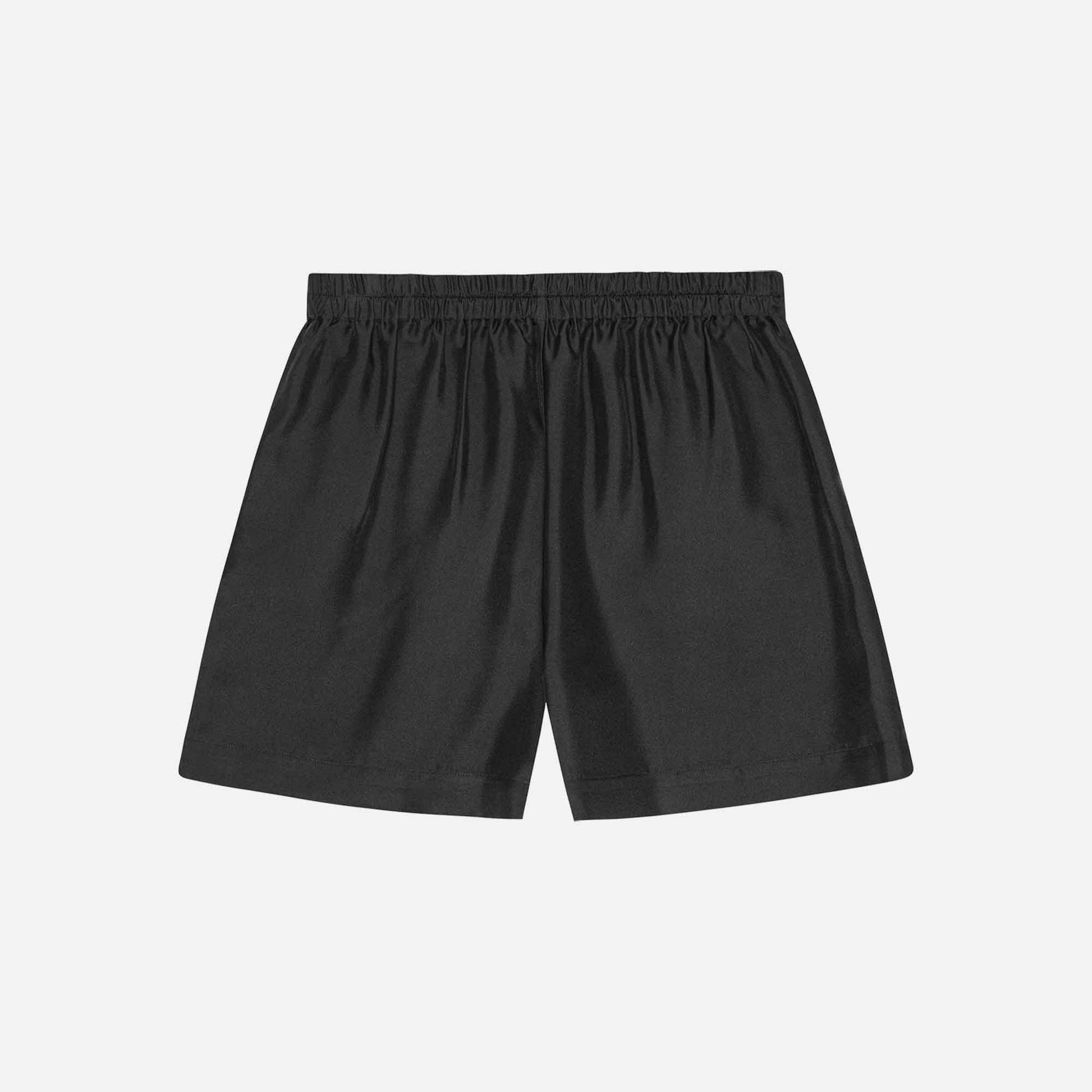 Milo Silk Shorts Black