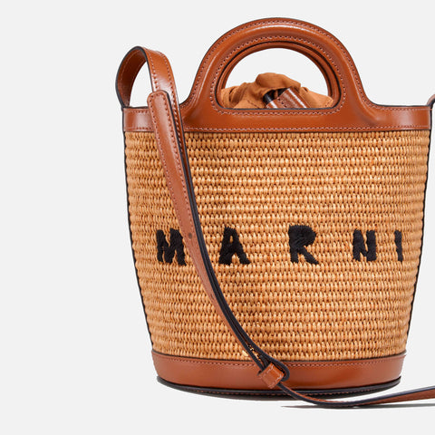 Mini Bucket Bag Raw Sienna