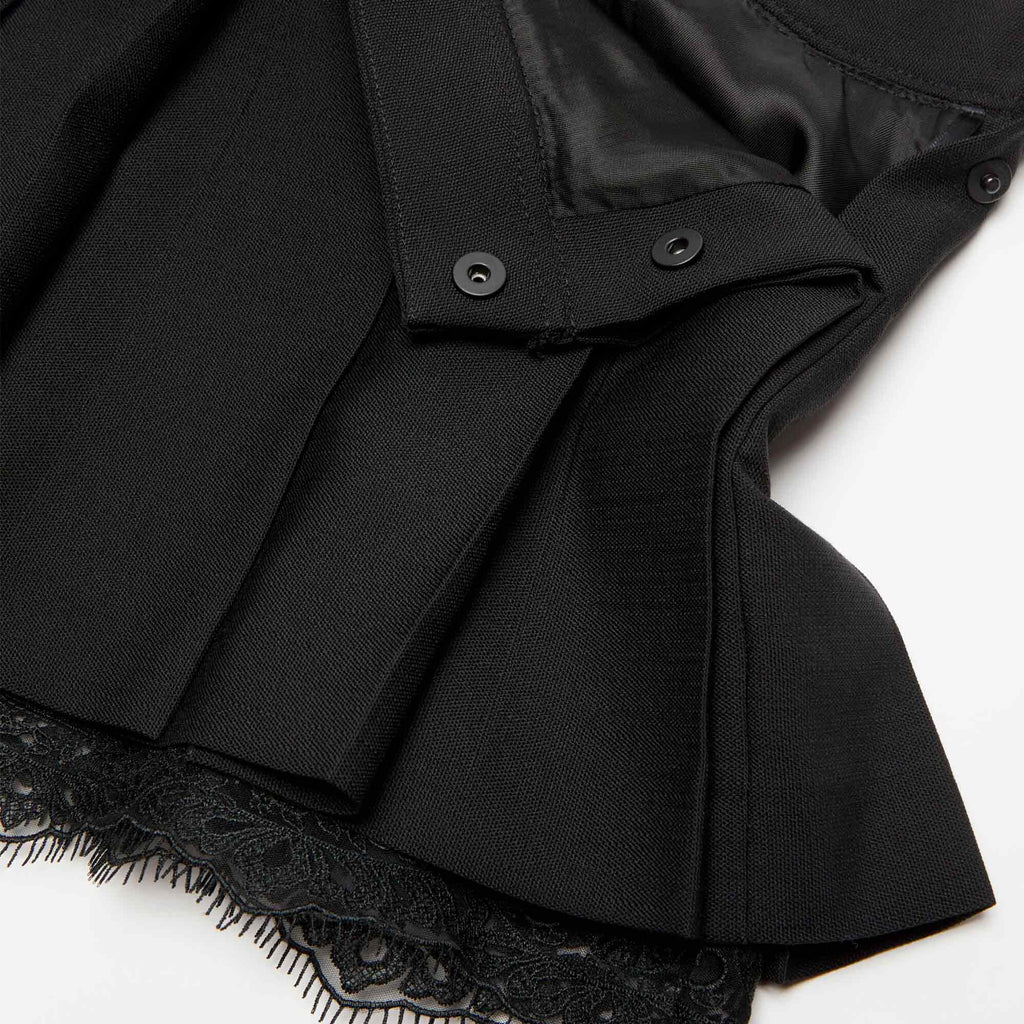 Mini Pleated Skirt Black