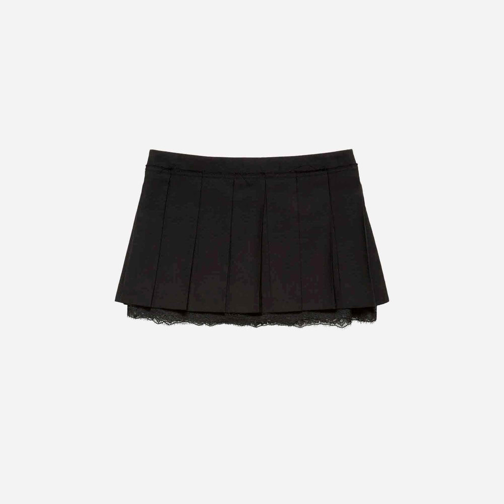 Mini Pleated Skirt Black