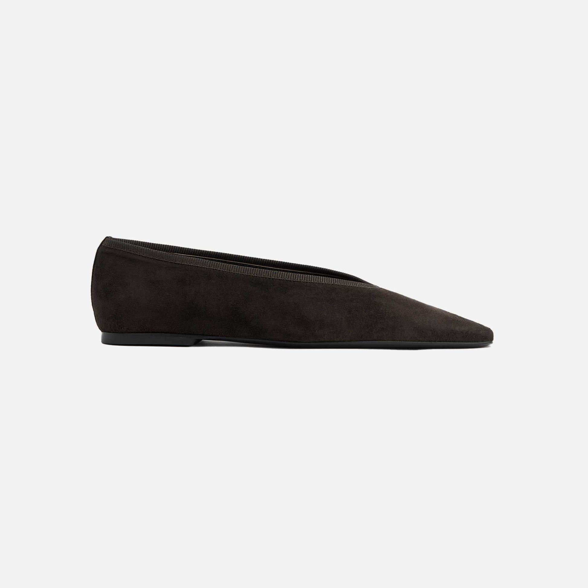 Minimalist Suede Ballerinas Pepper