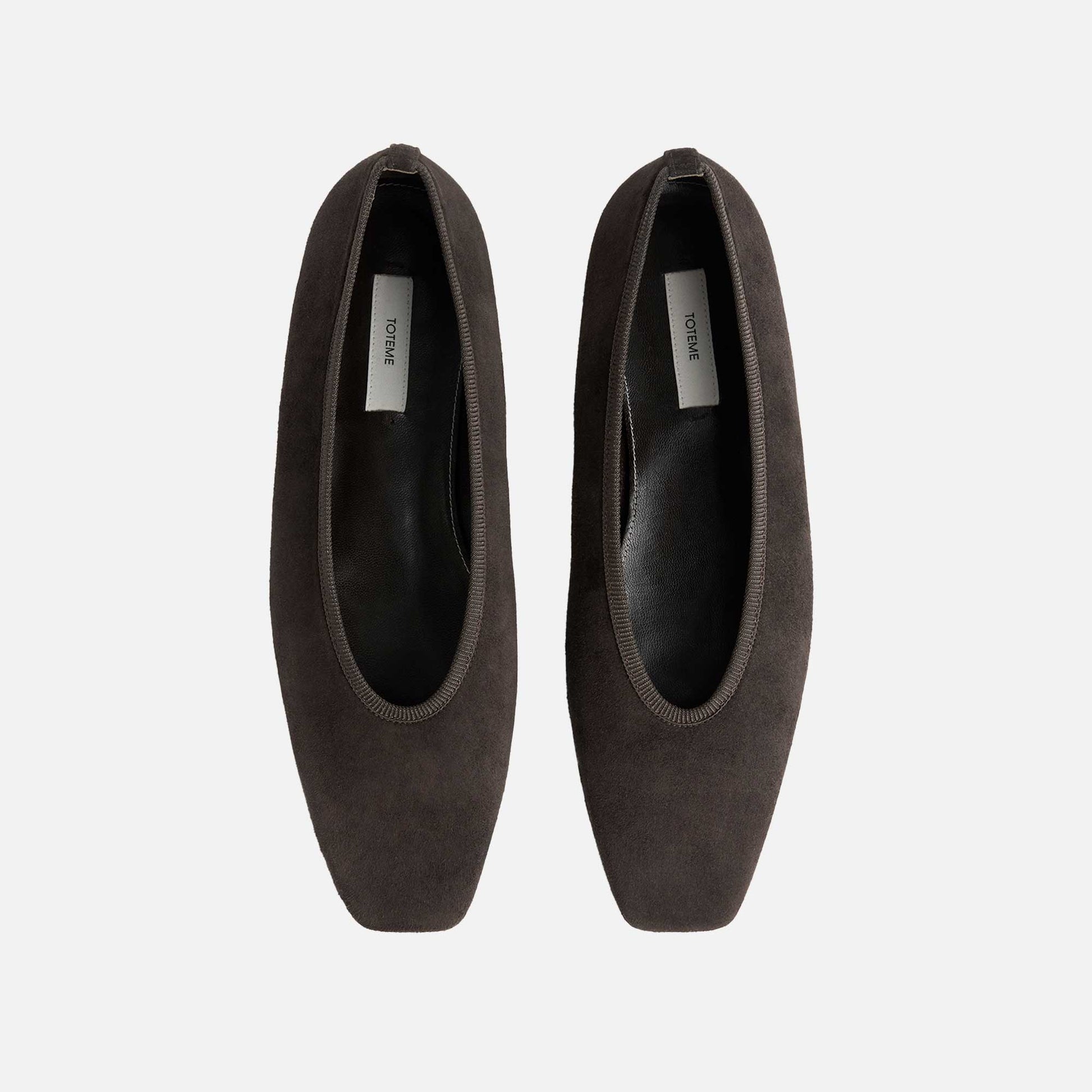Minimalist Suede Ballerinas Pepper