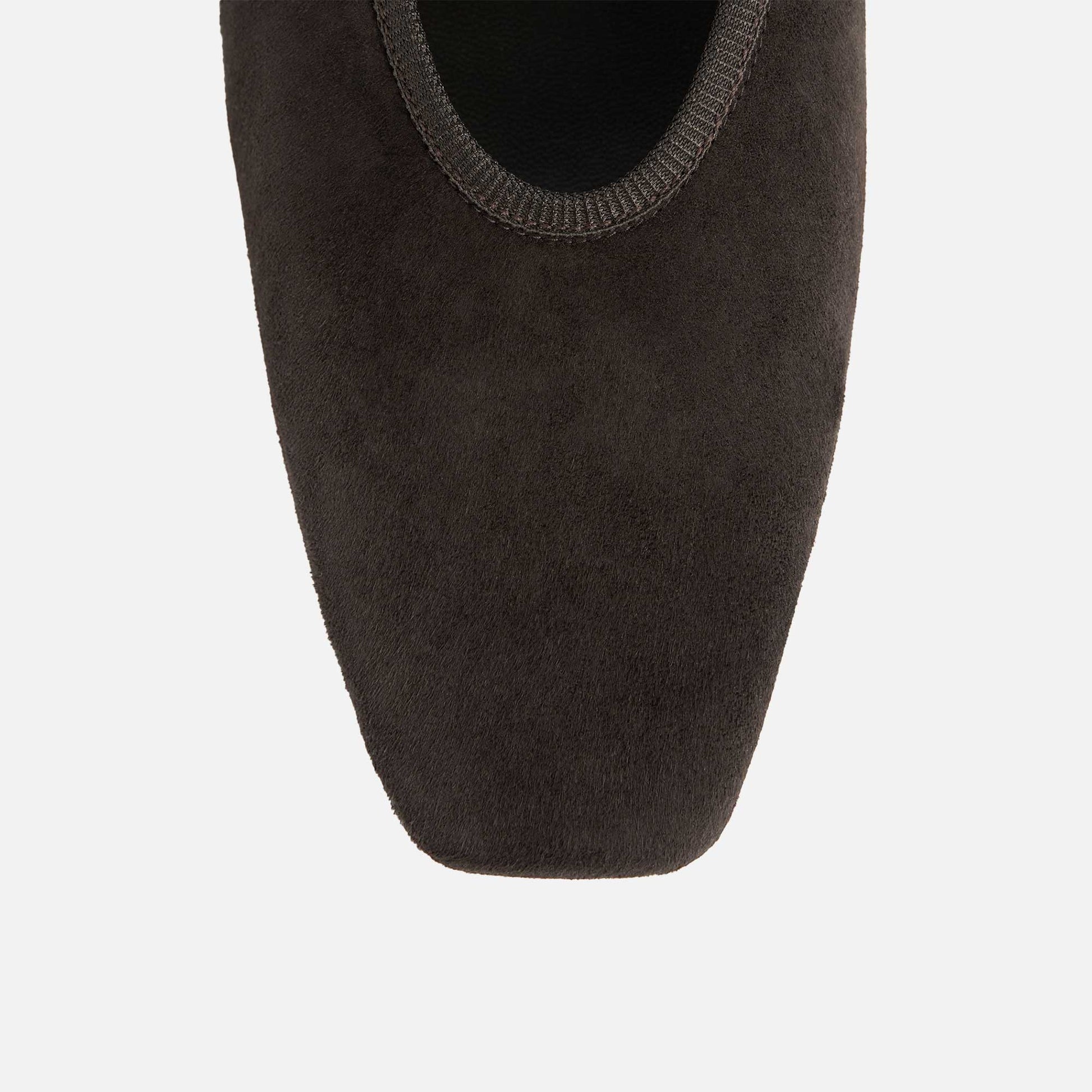 Minimalist Suede Ballerinas Pepper
