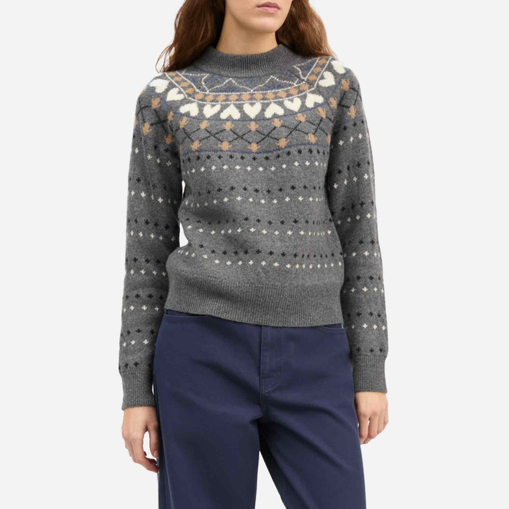 Misty Jumper Grey Jacquard
