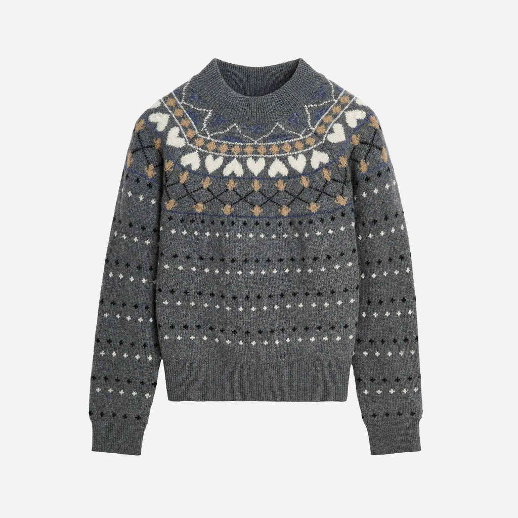 Misty Jumper Grey Jacquard