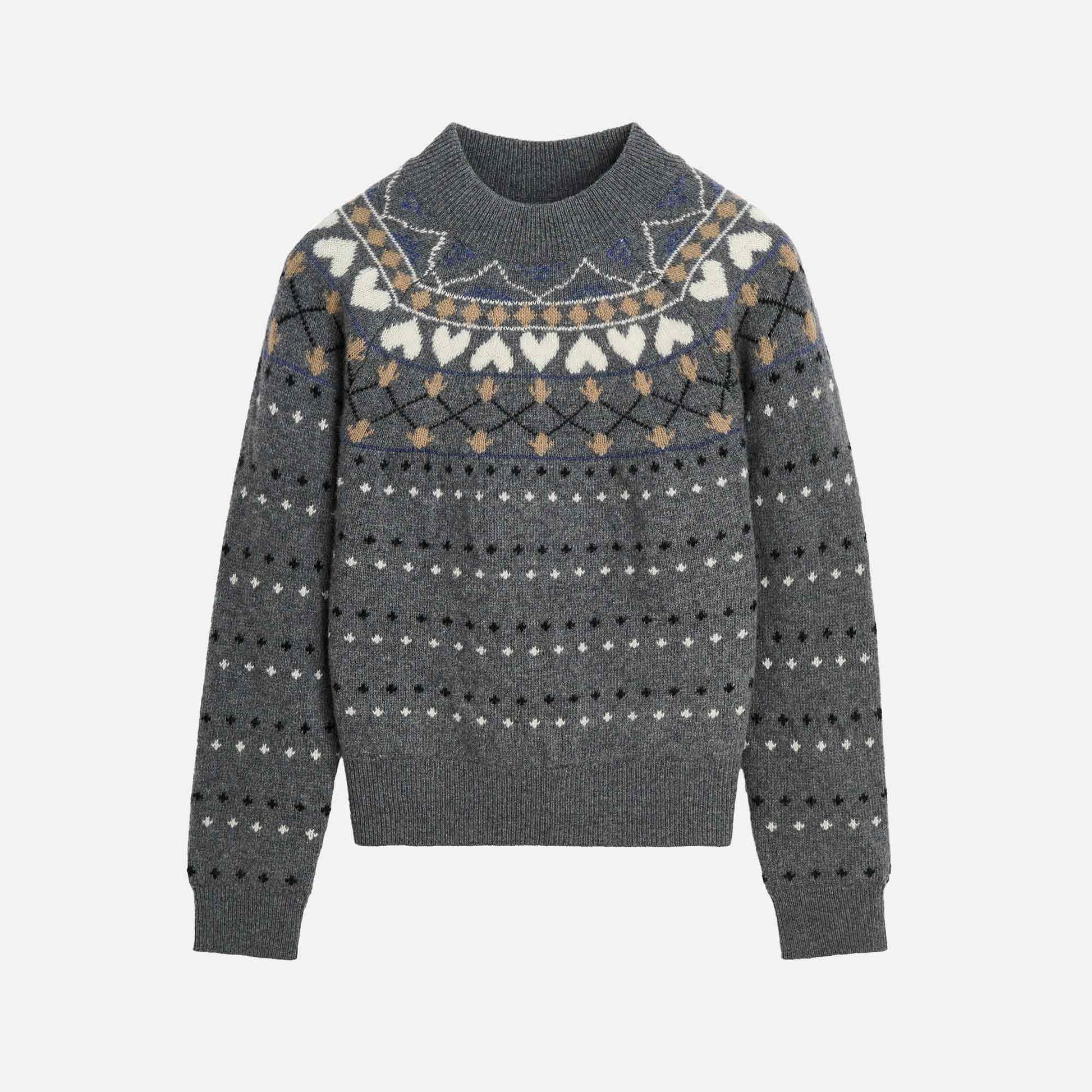 Misty Jumper Grey Jacquard