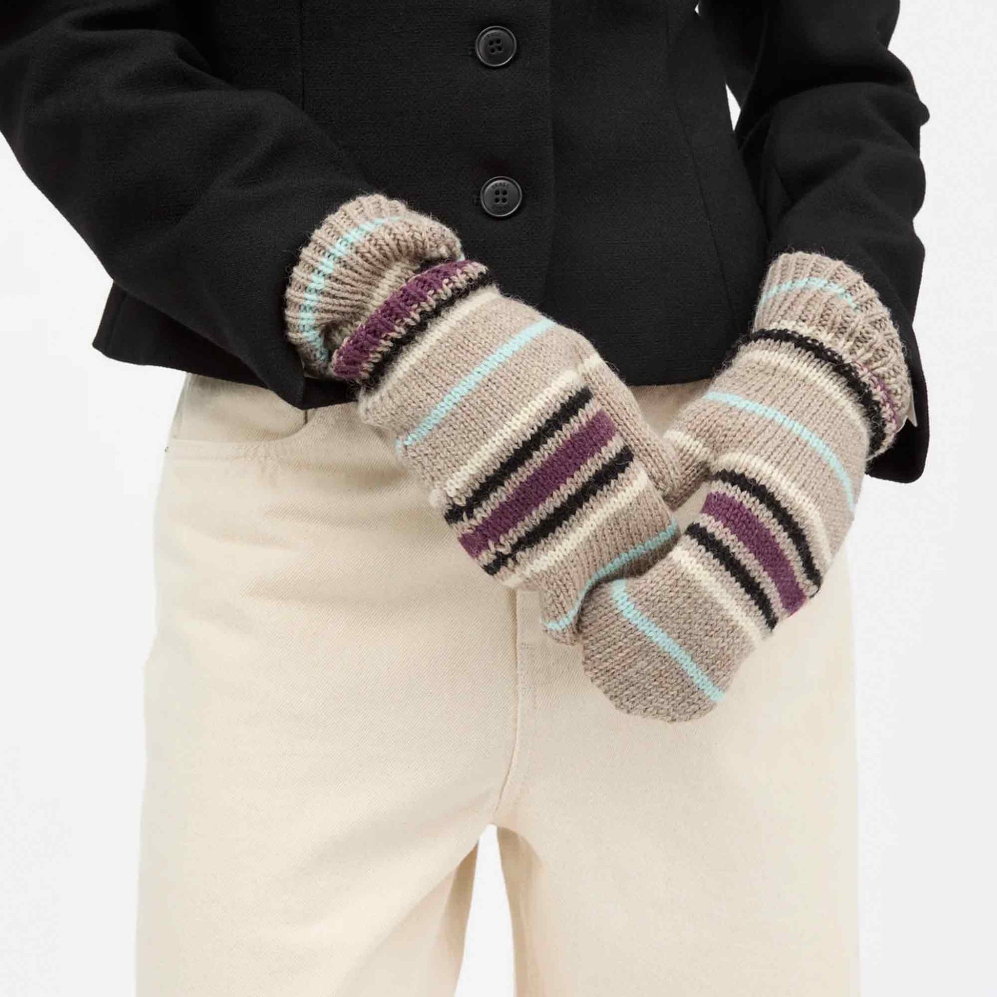 Laura Mittens Brown Melange/Multi