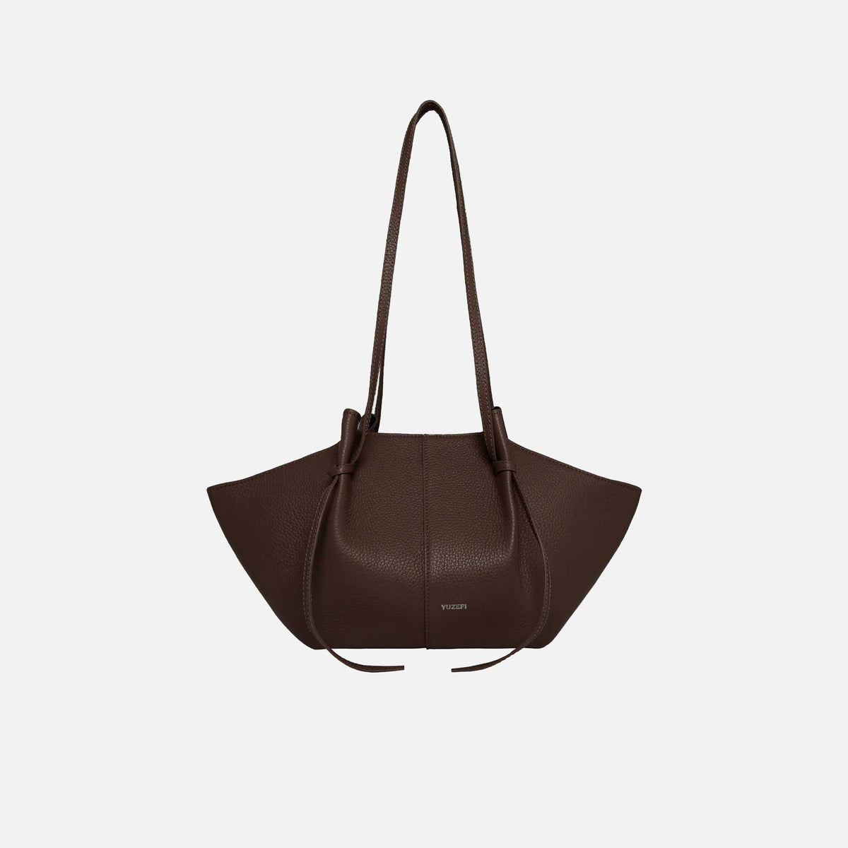 Mochi Tote Bag Grained Leather Espresso