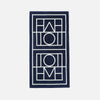 Monogram Beach Towel Navy