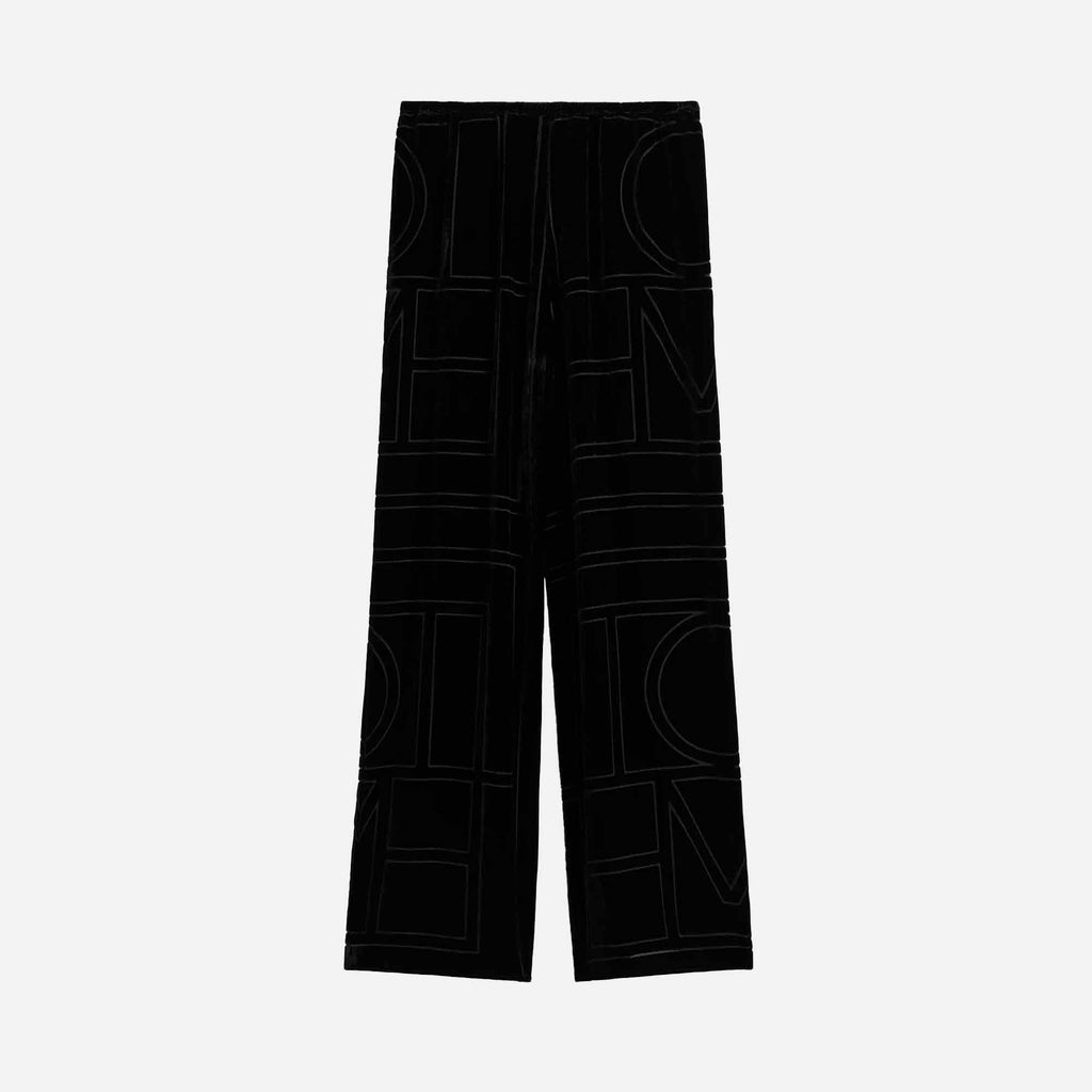 Monogram Devoré PJ Bottoms Black