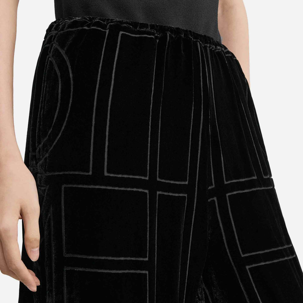 Monogram Devoré PJ Bottoms Black