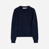 Moon Merino Cropped Sweater Navy