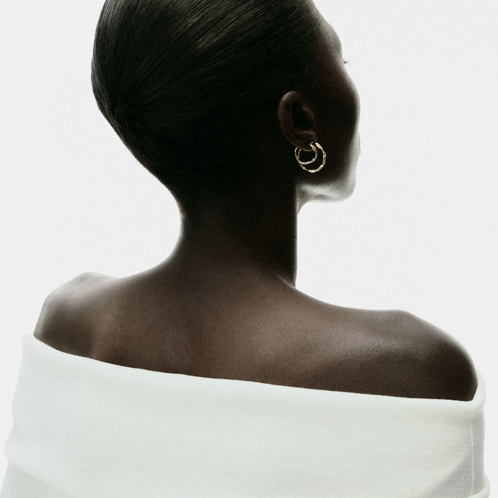 Nadja Hoop Gold Plated