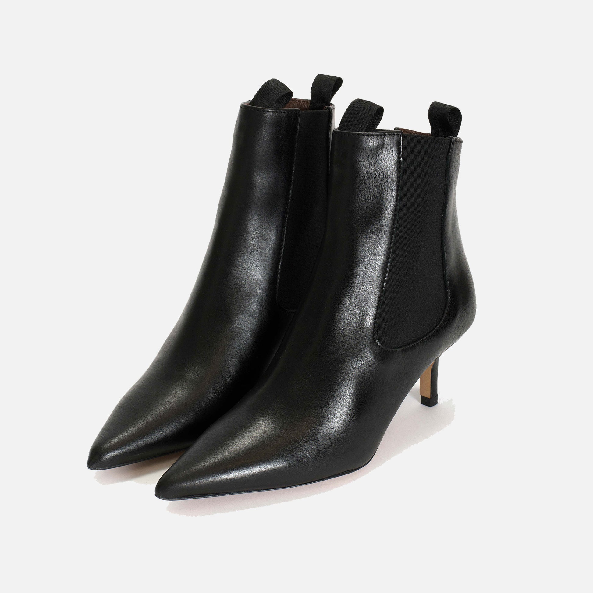 Navia Soft Calf Ankle Boots Black