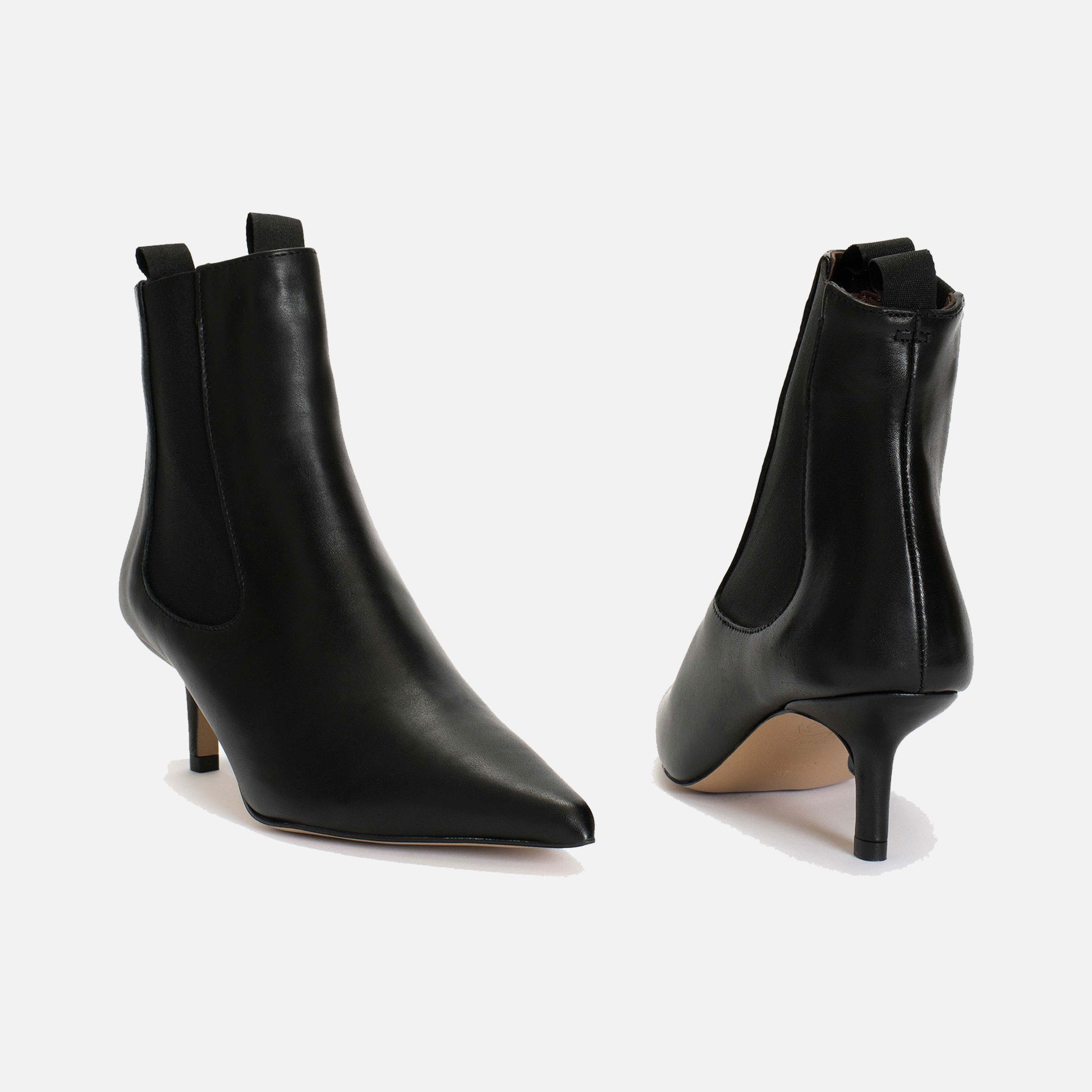 Navia Soft Calf Ankle Boots Black