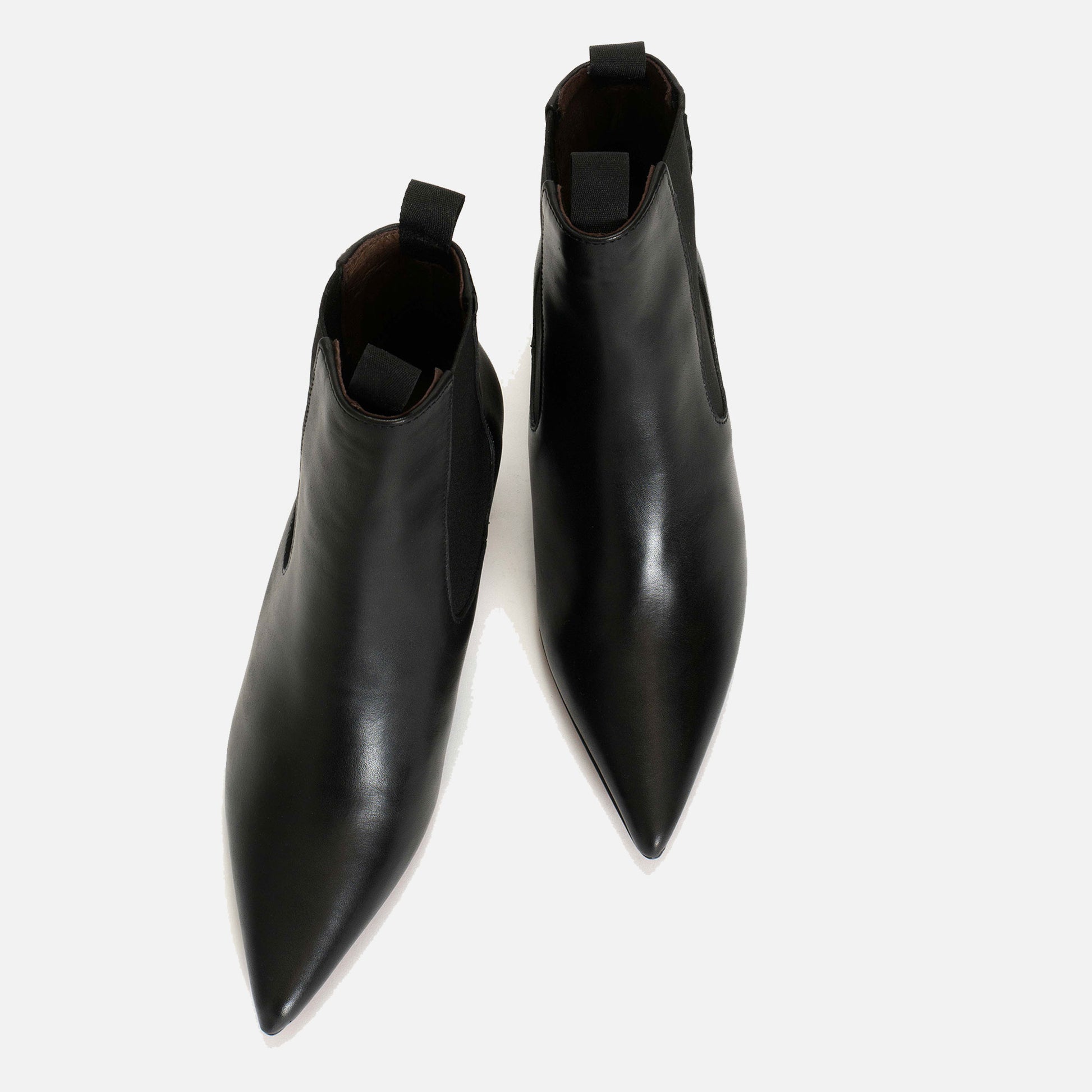 Navia Soft Calf Ankle Boots Black
