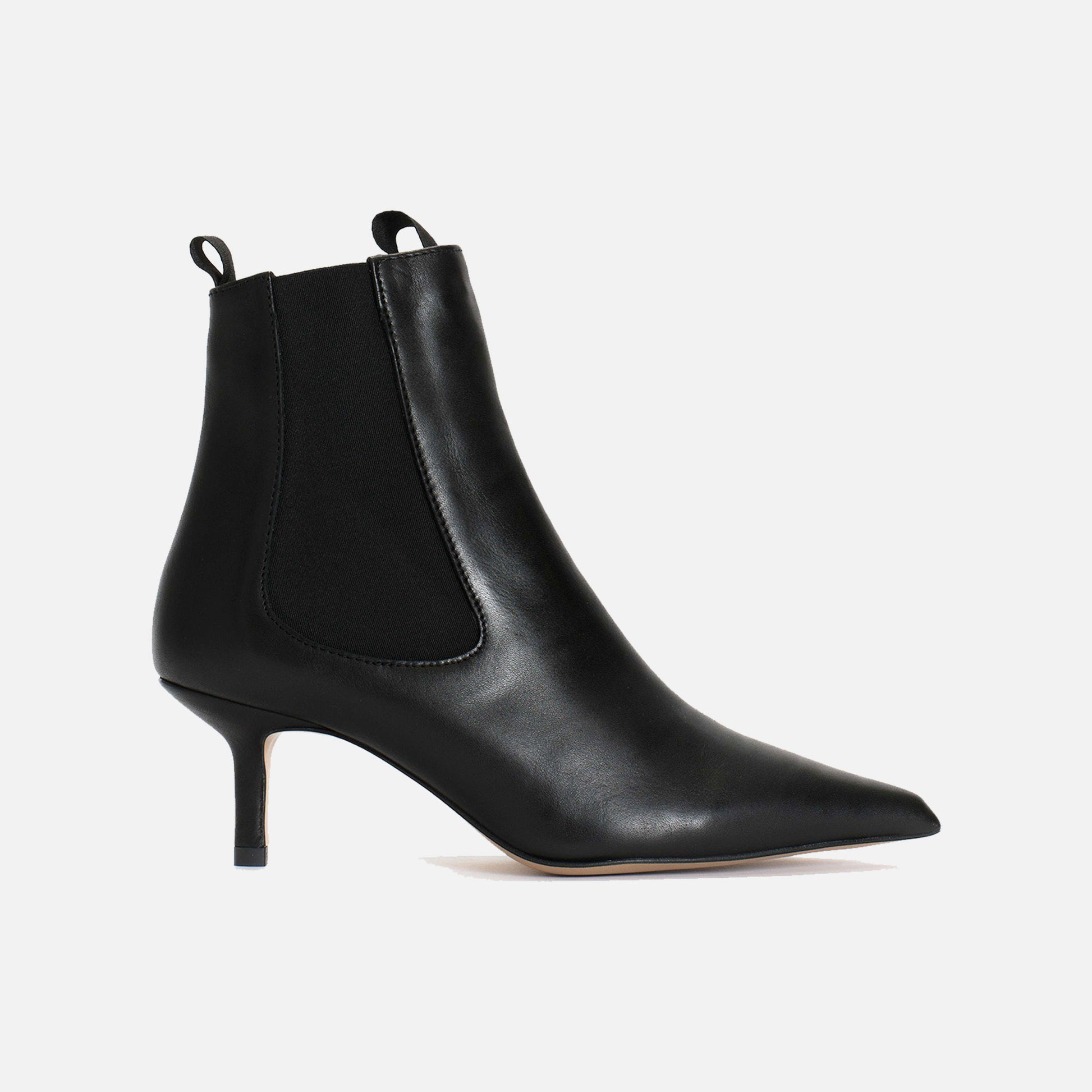 Navia Soft Calf Ankle Boots Black