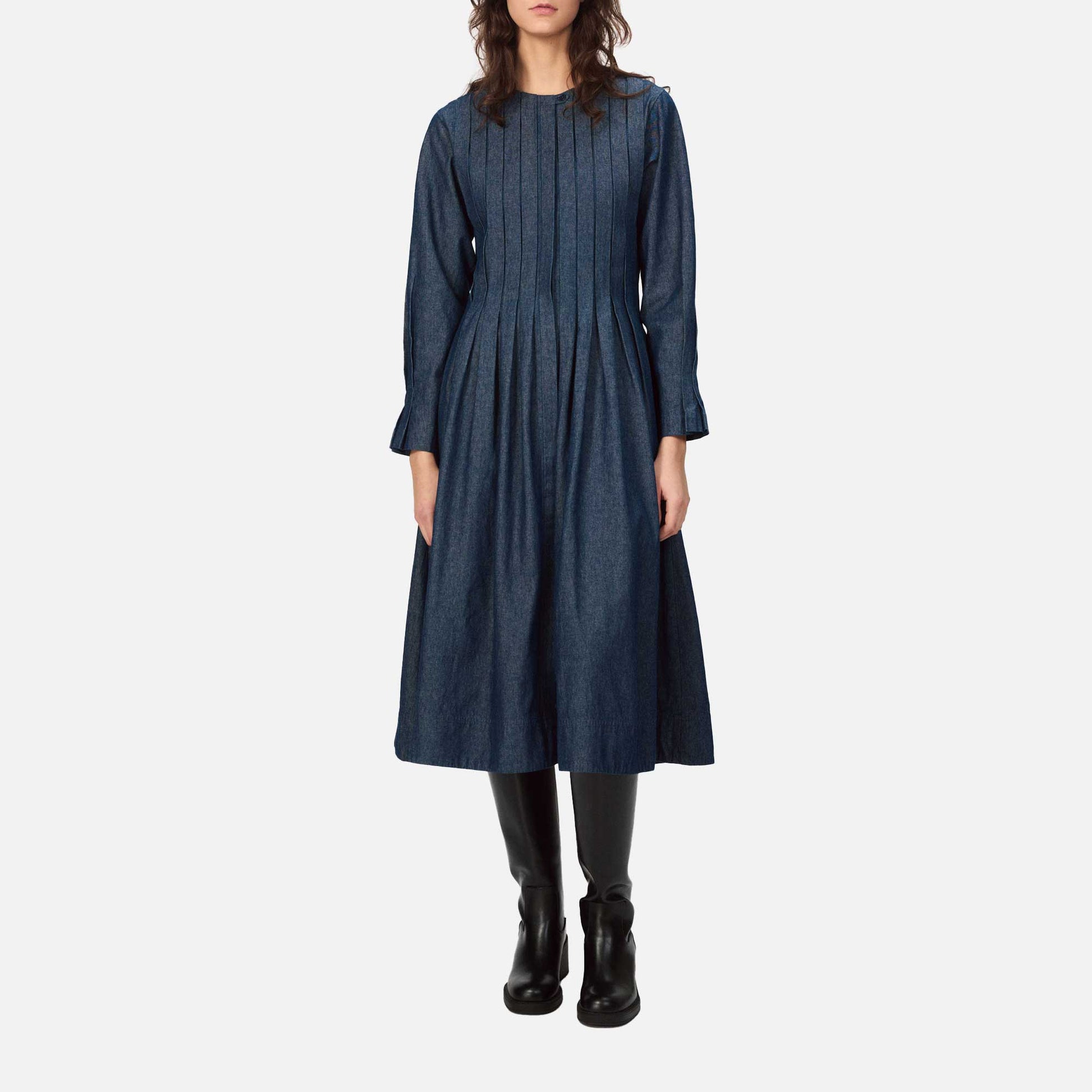 Nevada Dress Desaturated Denim