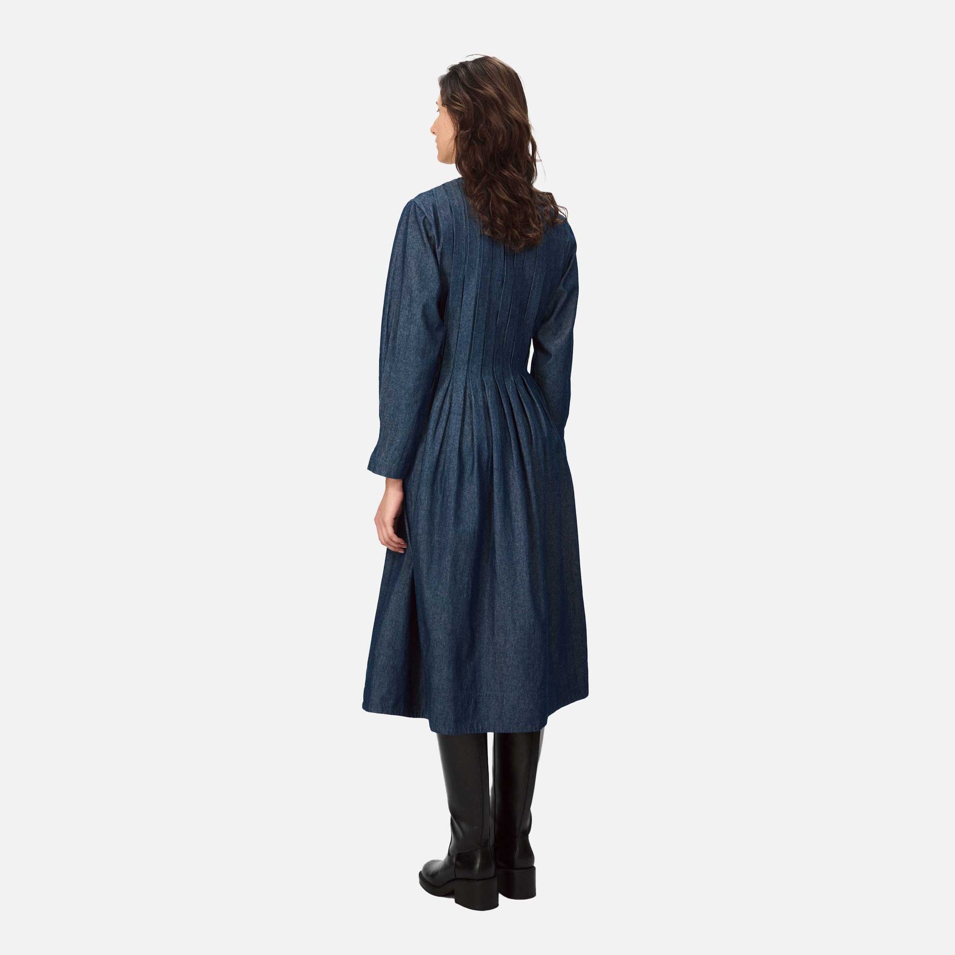 Nevada Dress Desaturated Denim