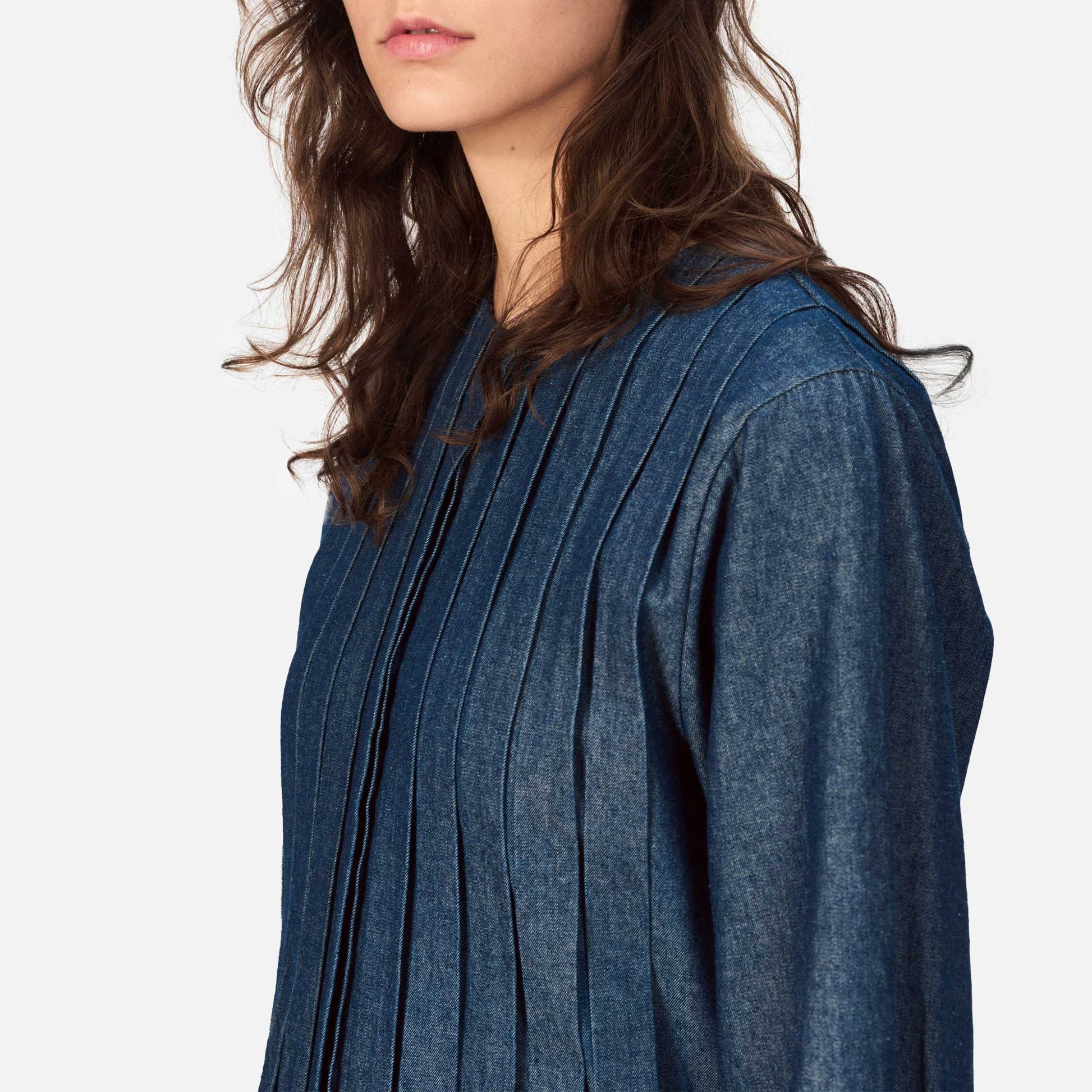 Nevada Dress Desaturated Denim