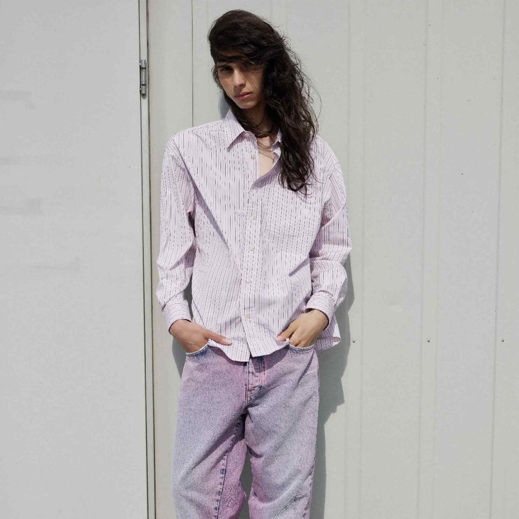 New Base Shirt Pink Stripe
