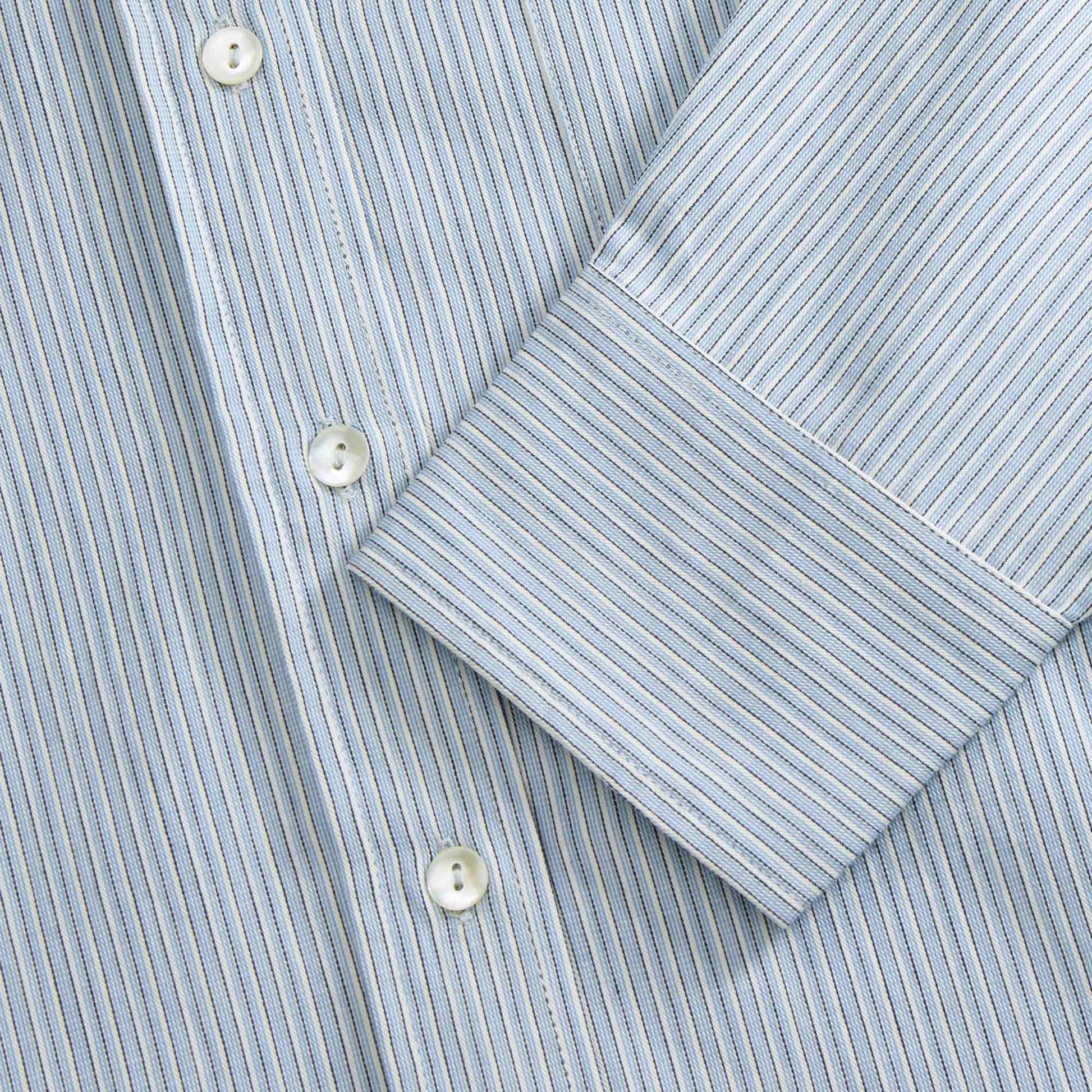 Nicci Shirt Tiny Blue Stripe