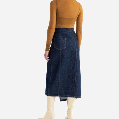 Nina Long Skirt Indigo