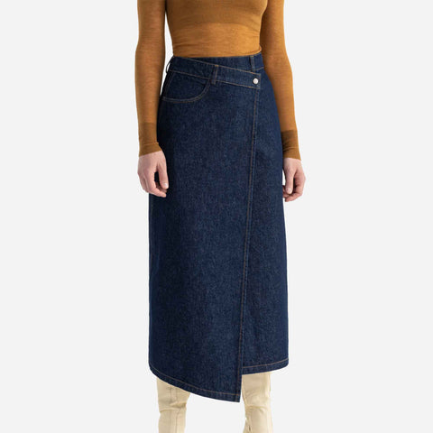 Nina Long Skirt Indigo