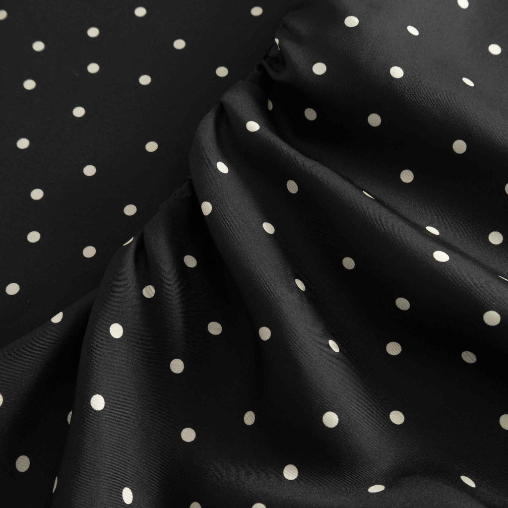 Noor Dress Dot Print Black
