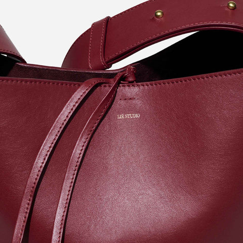 The Norma Tote Burgundy Red