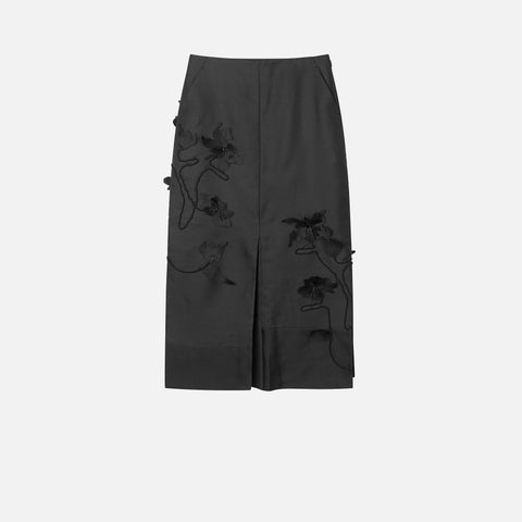 Noshie-Atelier Twill Skirt Black