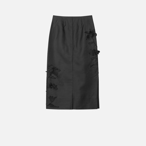 Noshie-Atelier Twill Skirt Black