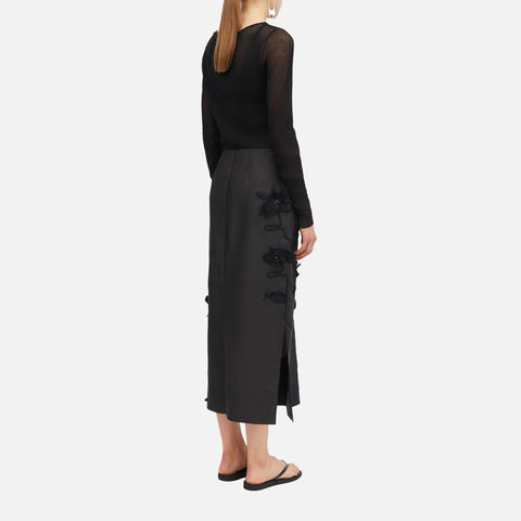 Noshie-Atelier Twill Skirt Black