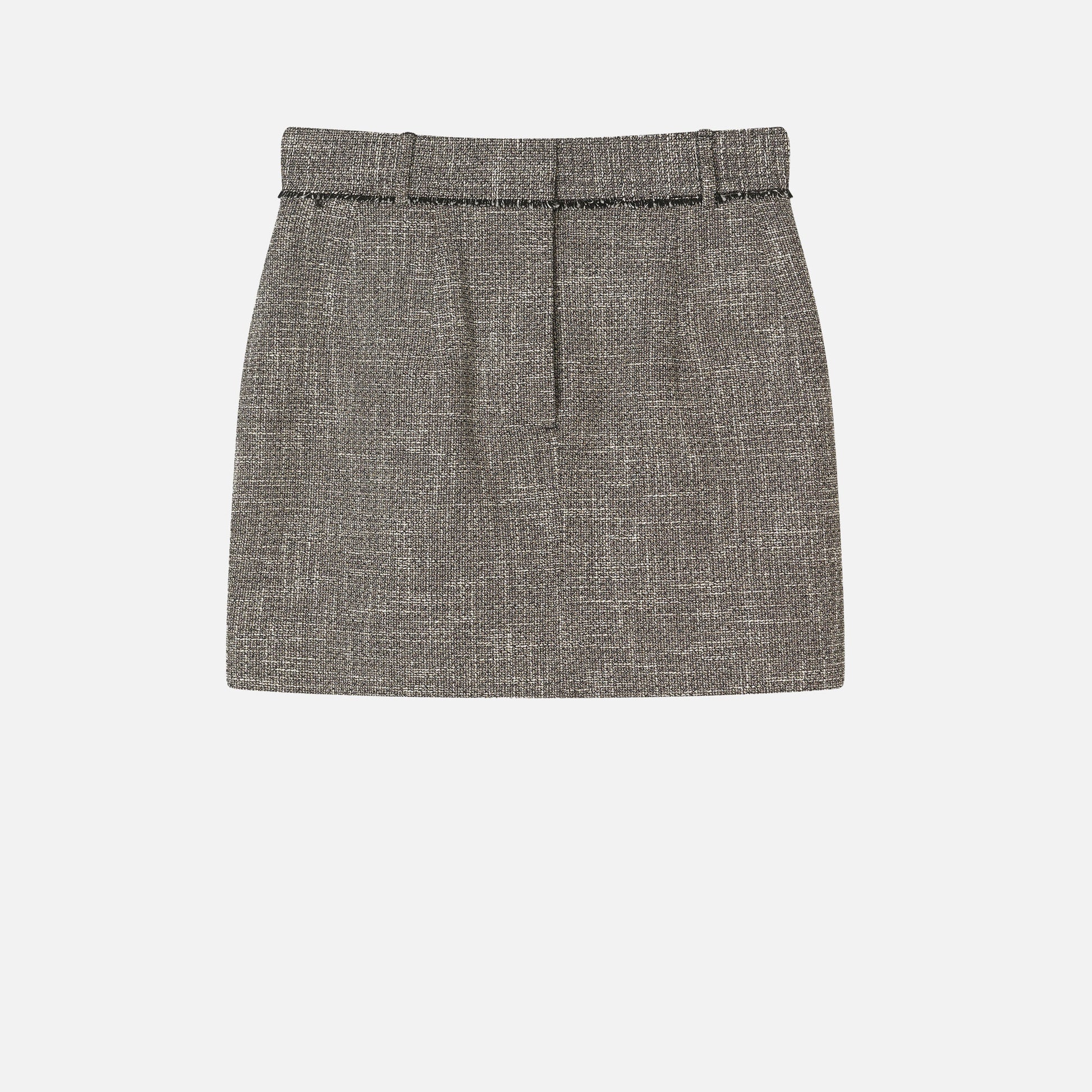 Novelle Tweed Skirt Granite