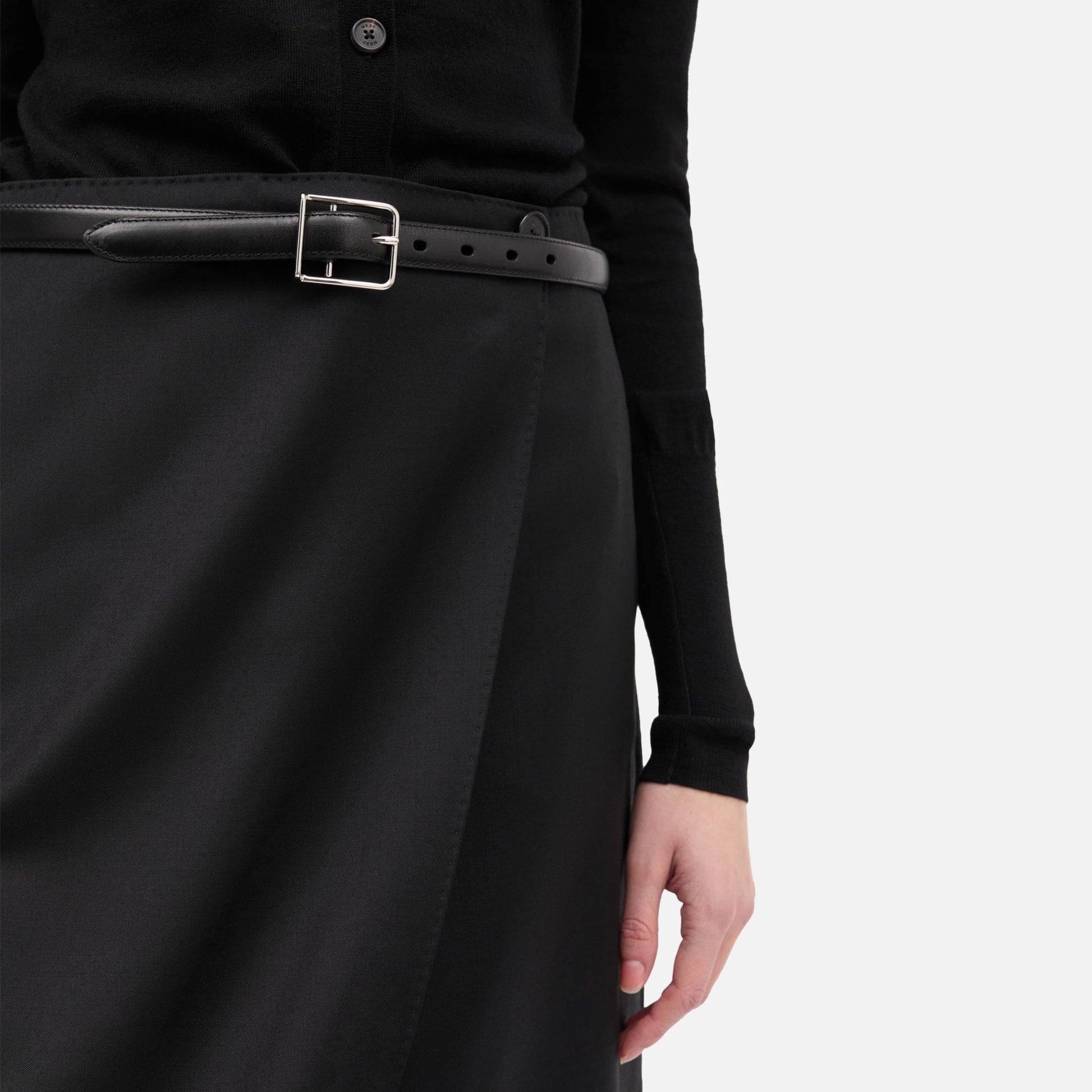 Novy Light Wool Skirt Black