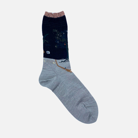 Olive & Harvest Socks  Grey/Black