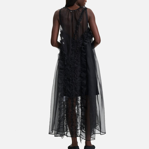 Opal Overlay Dress Black