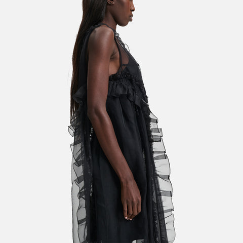 Opal Overlay Dress Black