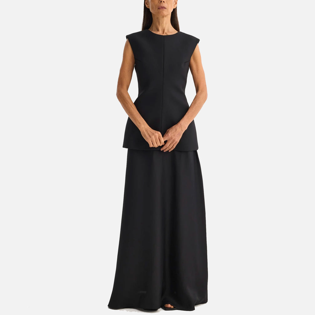 Open Back Dress Black