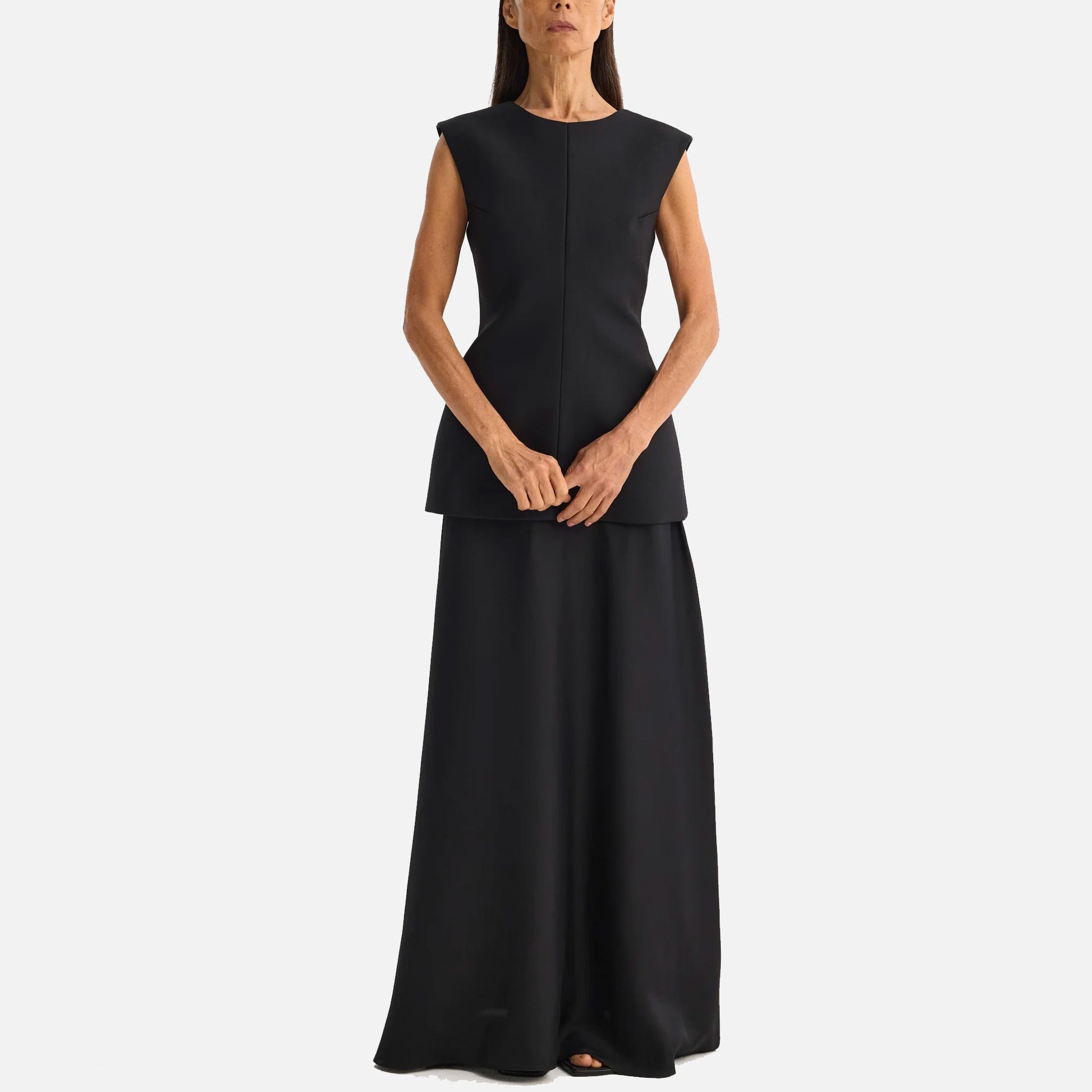 Open Back Dress Black