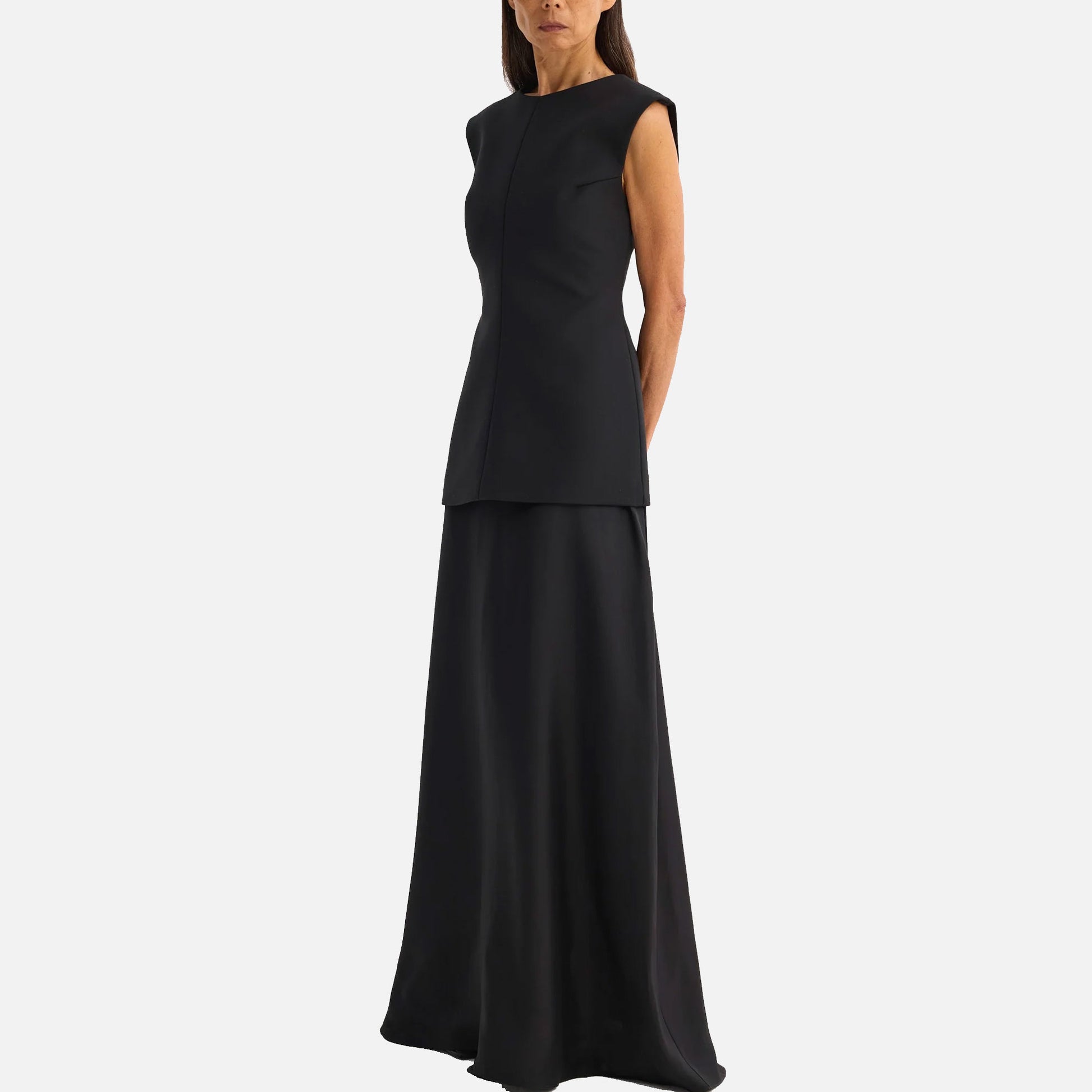 Open Back Dress Black